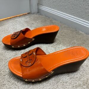 Tory Burch slip on wedges